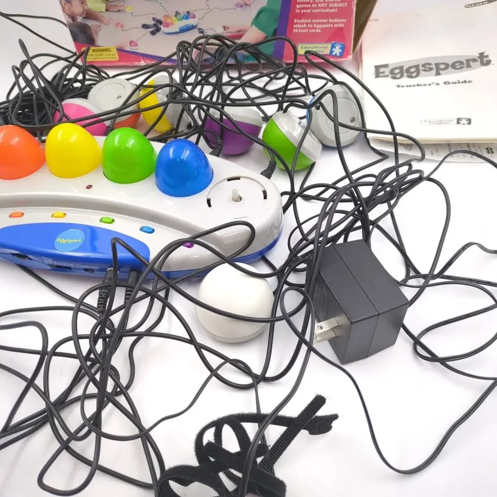 Educational Insights Eggspert Flashing Beeping Talking Game System Tested As Is